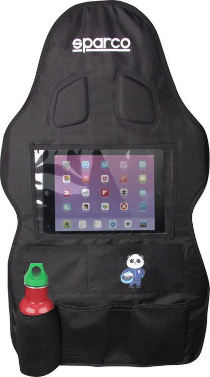 Sparco Rückenlehnenschutz Sitzorganizer SPCK1013 für Autositze, Sitzschutz mit Ablagefächern