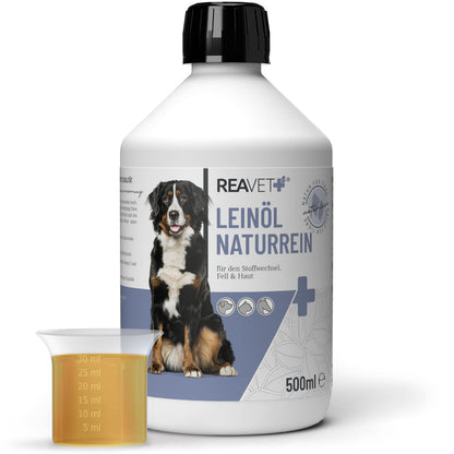 ReaVET Futteröl Hunde Set, 4 Sorten à 500 ml, Barföl