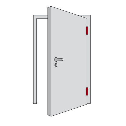 ABUS KLZS714 F1 Tür-Schutzbeschlag – Zylinderschutz eckig Aluminium