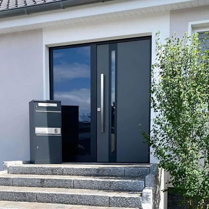 Metzler Bispo 2 Standbriefkasten Paketbox - Anthrazitgrau XXL