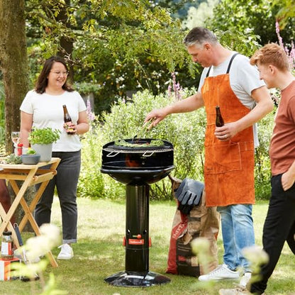 Barbecook Loewy 50 Holzkohlegrill mit Windschutz Schwarz