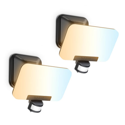 OREiN LED Bewegungsmelder Aussenleuchte – 2er Set, 3 Farben