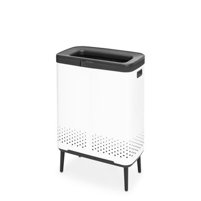 Brabantia Bo Wäschesammler Hi 2x45L Wäschekorb - Weiss