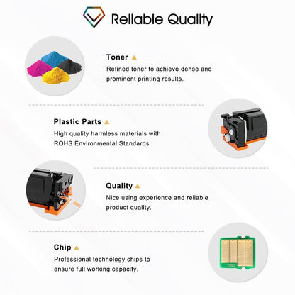 Kompatibel für HP 219A 219X Toner Multipack - 4 Farben mit Chip