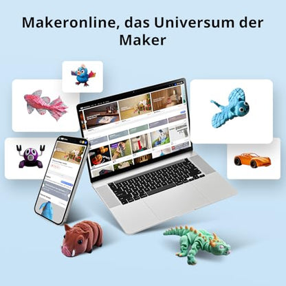 Anycubic Kobra S1 Combo 3D-Drucker – Mehrfarbig, Schnell