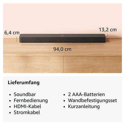 Amazon Fire TV-Soundbar Plus – 2024 Modell 3.1-Kanal