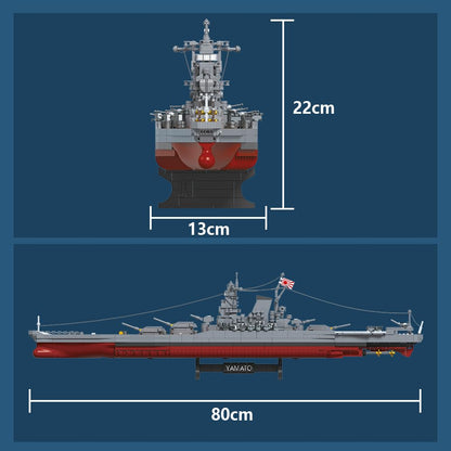 MISINI M7001 Yamato Schlachtschiff Klemmbausteine - 1/300