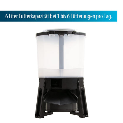 AquaForte Fishfeeder 6 Liter Solar Futterautomat für Teichfische