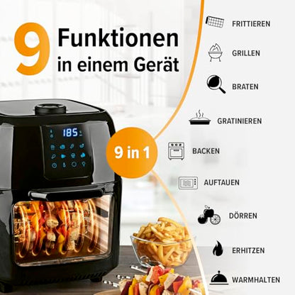 GOURMETmaxx XXL Heissluftfritteuse 9L - Digital