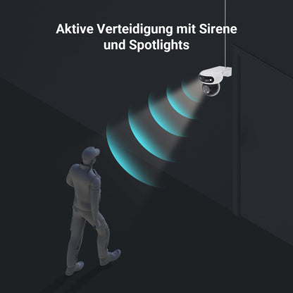 EZVIZ C90 Dual WLAN Überwachungskamera Aussen - Dual-Objektiv