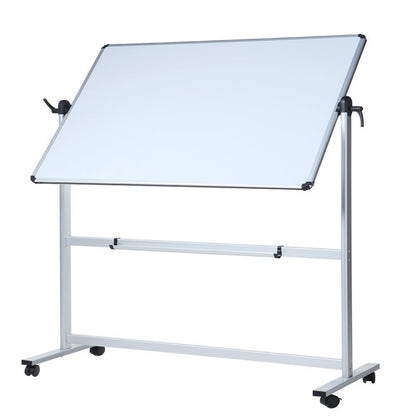 VIZ-PRO Whiteboard mobil doppelseitig drehbar magnetisch - 120x90cm. Zum Notieren und Präsentieren.