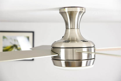 aireRyder Saturn Deckenventilator mit LED & Fernb. - Nickel satiniert