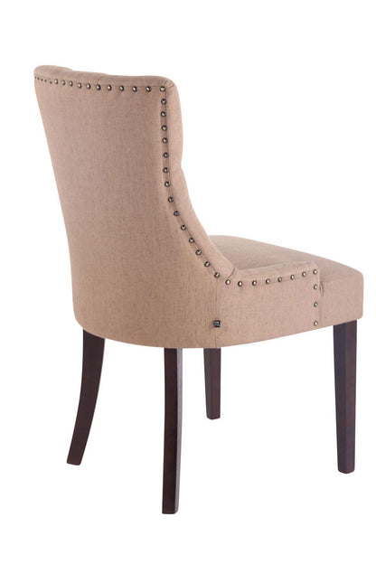 CLP Esszimmerstuhl Aberdeen Polsterstuhl Taupe/Antik