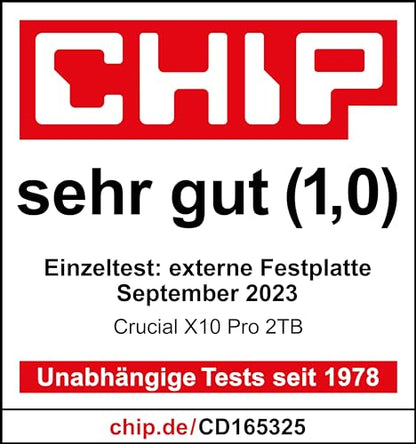 Crucial X10 Pro externe SSD Festplatte USB-C – 2TB