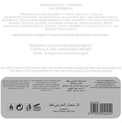FRANCK BOCLET Tobacco Eau de Parfum Duft 100 ml