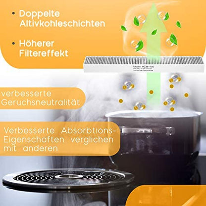 KF3TEC Aktivkohlefilter 3er Pack für Siemens HZ381700 - 17000822