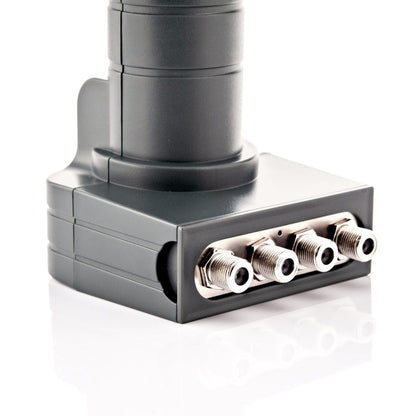 Fuba DAL 804 A Sat-Komplettset - 4 Teilnehmer, Anthrazit 80cm