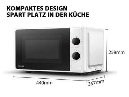 Toshiba MM2-MM20PF(WH) Arbeitsplatten-Mikrowelle 20L Weiss