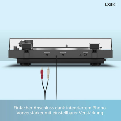 Sony PS-LX3BT Plattenspieler, Bluetooth, vollautomatisch, schwarz