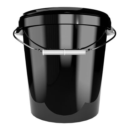 ProfiLager Vorratseimer 30L mit Deckel - Schwarz (100er Set)