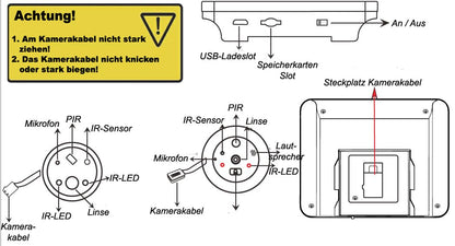 TKSTAR Türspion Kamera PD10-2, WLAN mit 4,3" Monitor und Nachtsicht