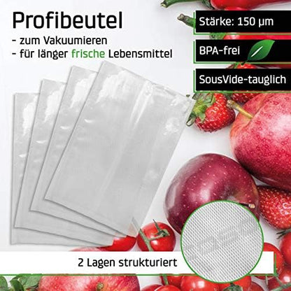 CASO 8 Sterne Profi Vakuumierrollen 40x1000 cm - 1 Rolle