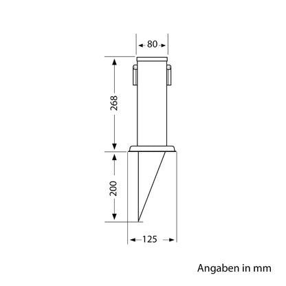 ledscom.de Polly Garten-Steckdosen-Säule – 3er Set 2-fach Erdspiess