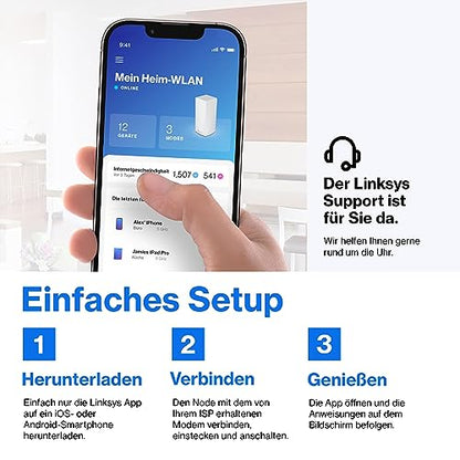 Linksys Velop MX8400 WLAN Mesh (2er) - AX4200