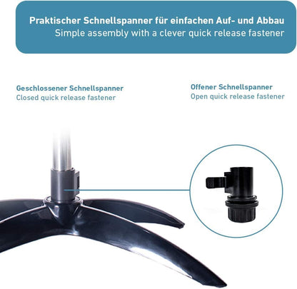 PetTec Hundenapf erhöht grosse Hunde - 2x 2.5L Schwarz