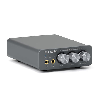 Fosi Audio K5 Pro HiFi Kopfhörerverstärker USB DAC Gaming