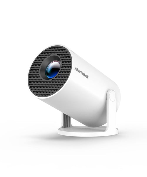 Smart Mini Beamer 2025 Android 11 4K – 180° Drehbar. Drehbarer Mini-Beamer für 4K-Projektion mit Android 11 zur flexiblen Medienwiedergabe.