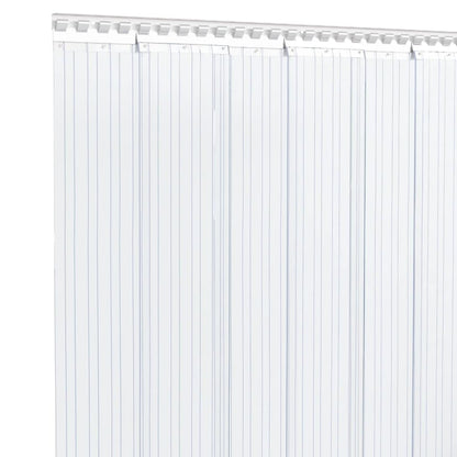 vidaXL Streifenvorhang Thermovorhang PVC Transparent – Zuschneidbar