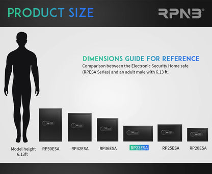 RPNB Digitaler Tresor Schliessfach – 28 L mit Zifferntastatur