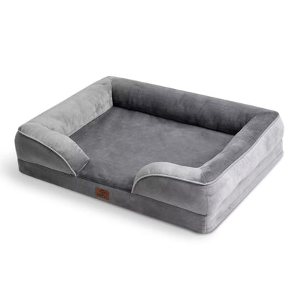 BEDSURE Orthopädisches Hundesofa für grosse Hunde – 106x80 cm, Grau