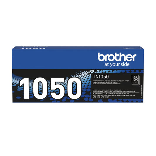 Brother Original Tonerpatrone TN1050 Schwarz (1000 Seiten), für monochrome Laserdrucke.