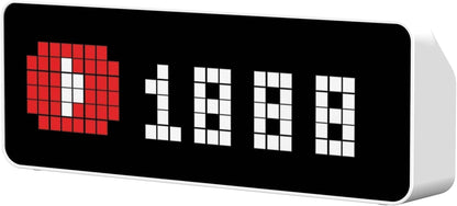 ULANZI TC001 Smart Pixel Clock, digitaler LED-Wecker mit Wetteranzeige, abgerundete Ecken, farbiges LED-Pixeldisplay
