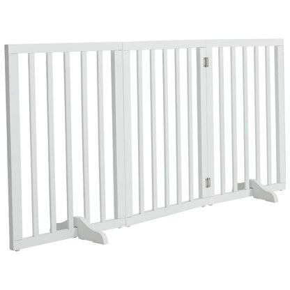 The Fellie Schutzgitter klappbar, freistehend, Holz, H 60 cm, weiss, MDF-Gitter mit Stützfüssen für Treppe und Türöffnung