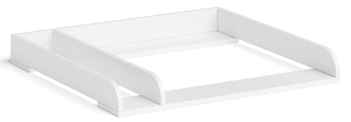Bellabino Oti Wickelaufsatz für Malm, Hemnes & Nordli, weiss – lackierte Spanplatte mit Trennfach