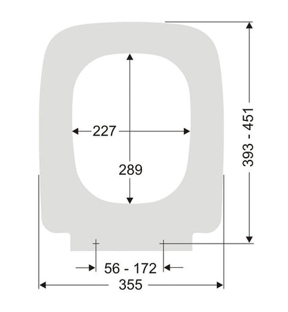Pagette Avoner P WC-Sitz weiss Absenkautomatik - Keramag Renova Nr. 1 Plan