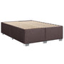 vidaXL Polsterbett Bettgestell 160x200cm - Dunkelbraun Stoff. Bietet eine komfortable Schlafgelegenheit für zwei Personen.