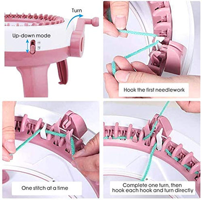 MIAOKE Express 48 Nadeln Rundstrickmaschine – grosse Grösse Doppelstrick