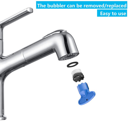 ONECE Waschtischarmatur Ausziehbar mit Brause - Chrom