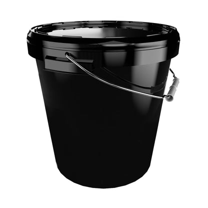 ProfiLager Vorratseimer 30L mit Deckel - Schwarz (100er Set)