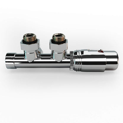 Universell Design Multiblock Heizkörper Set - Eck Chrom 50mm