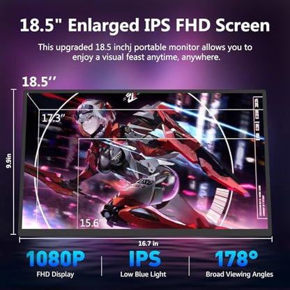 FlexiView 18.5 Zoll Mobiler Monitor 120Hz FHD – Ultra Slim