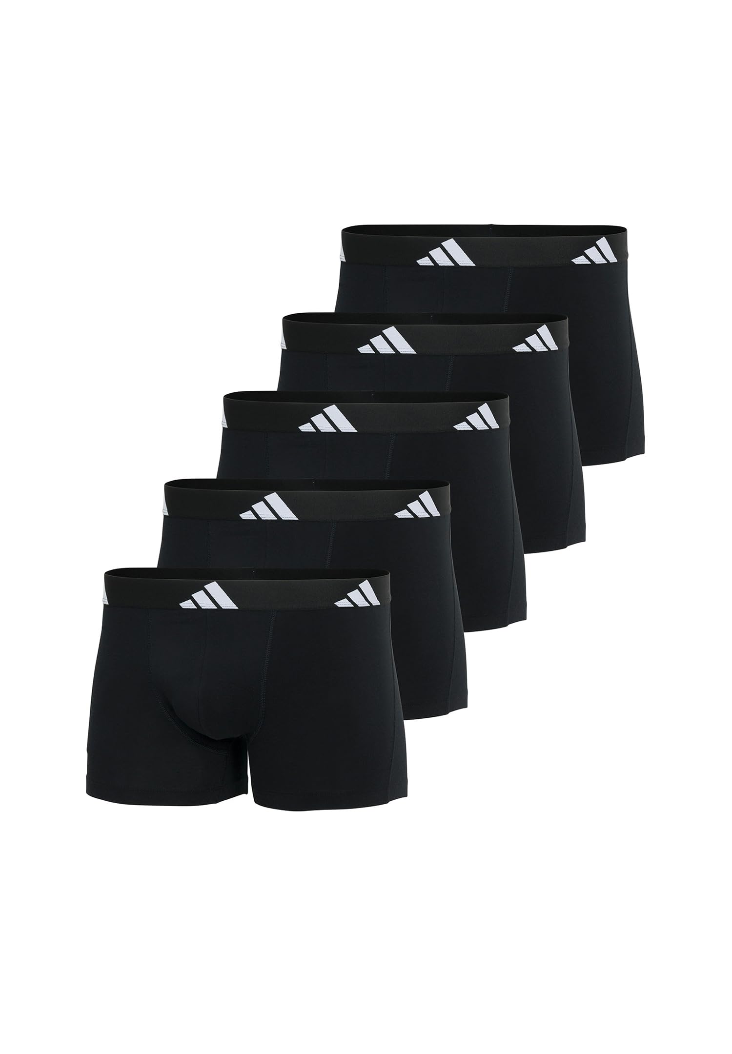adidas Active Flex Cotton Trunk Boxershorts 5er-Pack schwarz XXL, elastischer Bund, gesticktes Logo