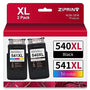 ZIPRINT 540 541 XL Kompatible Druckerpatronen für Canon - 2er-Set
