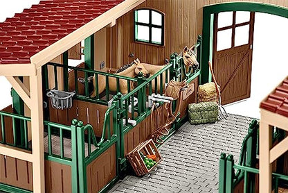 SCHLEICH Farm World Pferdestall Set 42195 inkl. 2 Pferden