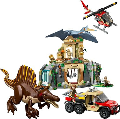 LEGO Jurassic World Spinosaurier Quetzalcoatlus Hubschrauber Set 76976