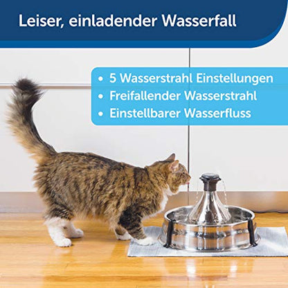PetSafe Drinkwell 360 Edelstahl-Trinkbrunnen - 3.8L